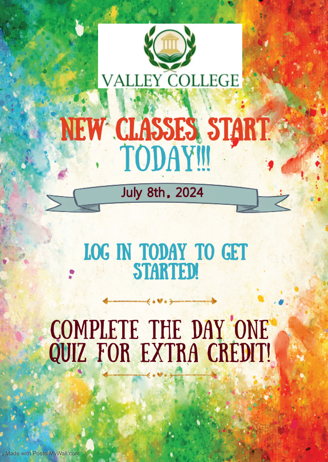 colorful new classes start today