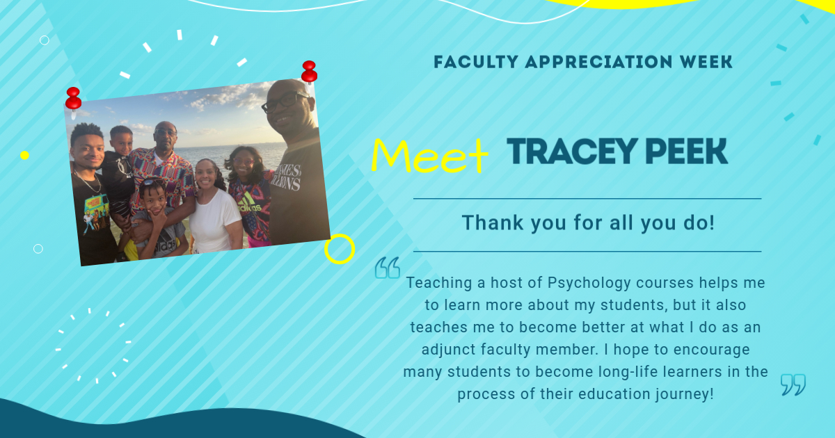 Meet Your Instructor - Tracey Peek