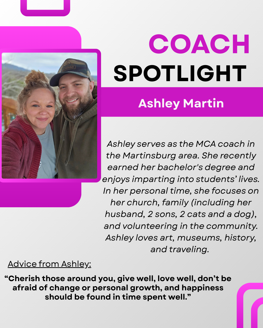 Coach Spotlight of Ashley Martin