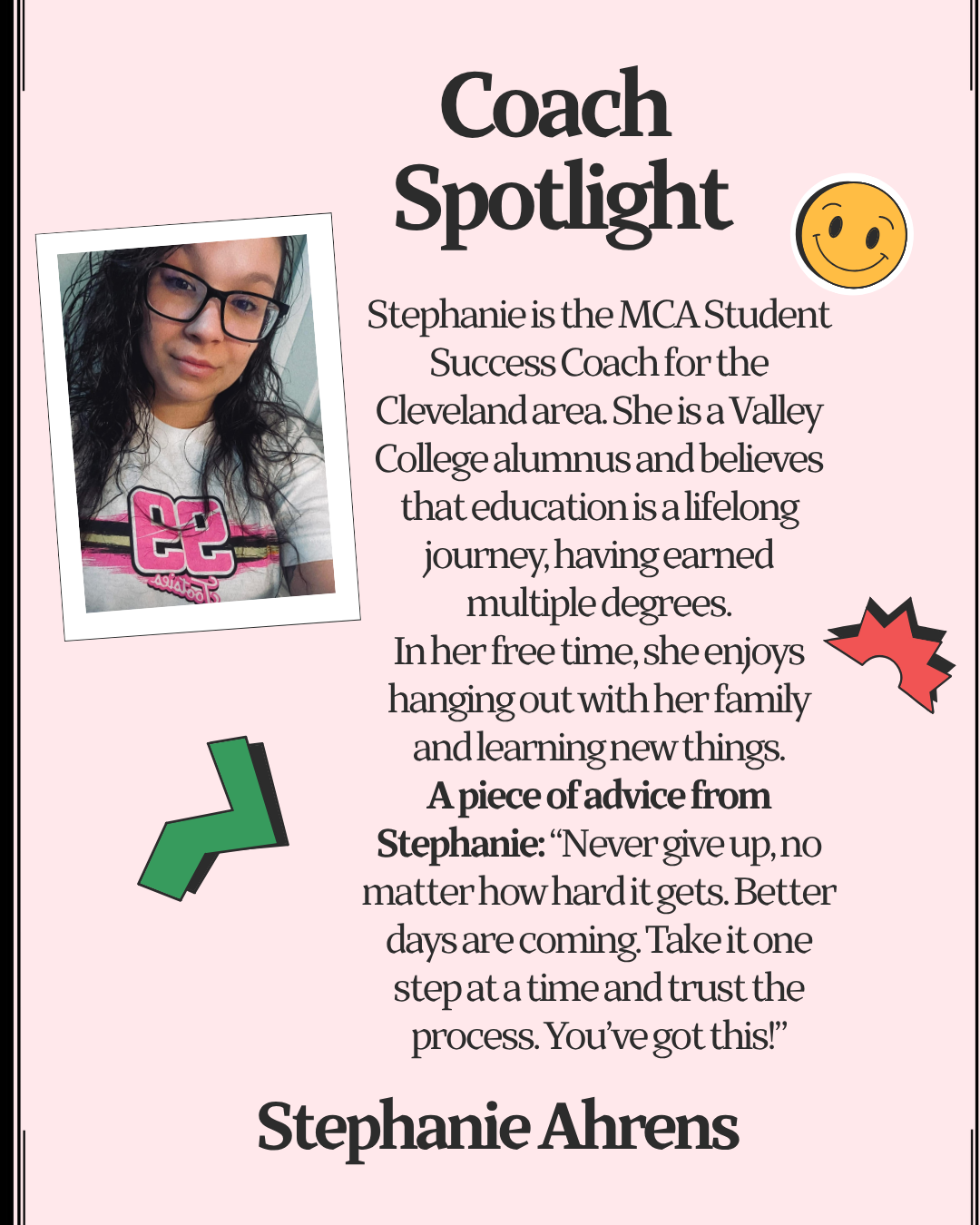 Coach Spotlight of Stephanie Ahrens