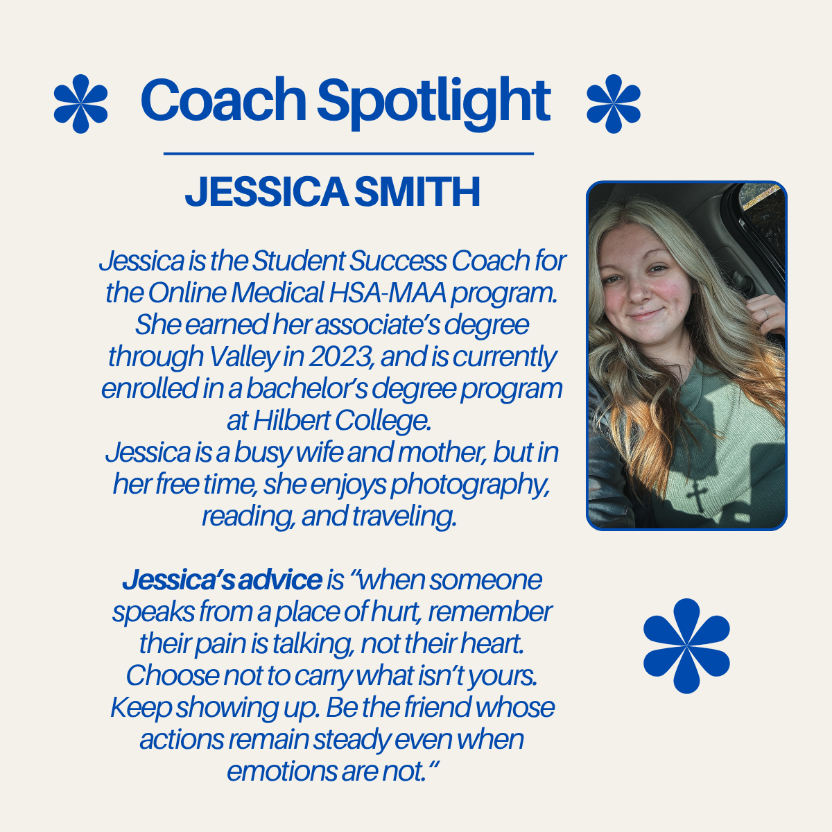Coach Spotlight of Jessica Smith